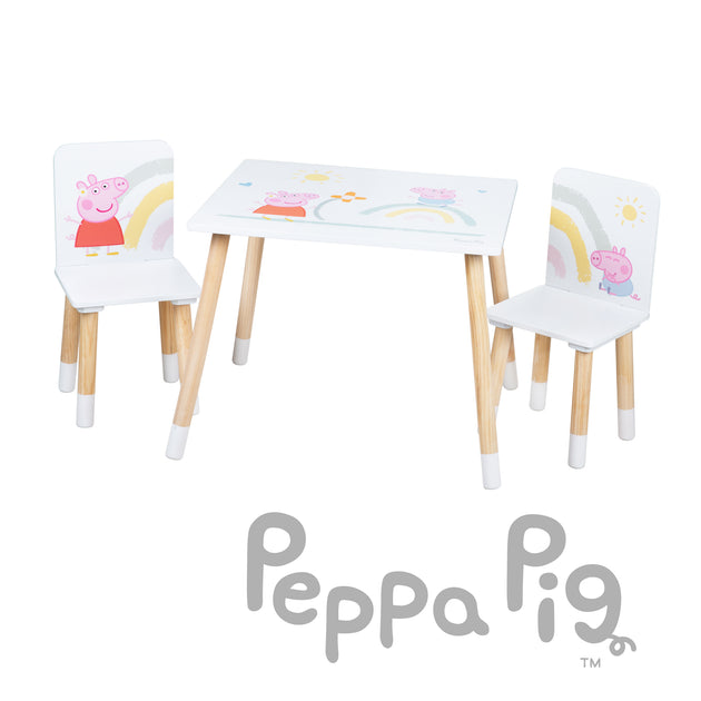 Kindersitzgruppe \'Peppa Pig\' - 2 roba der - – + Stühle Motiv Tisch Serie - 1
