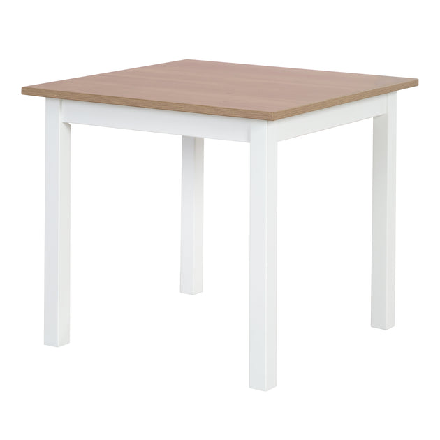 1 lackiert Stühle - Weiß – Kindersitzgruppe Tisch \'Woody\' - - roba Holzde & 2