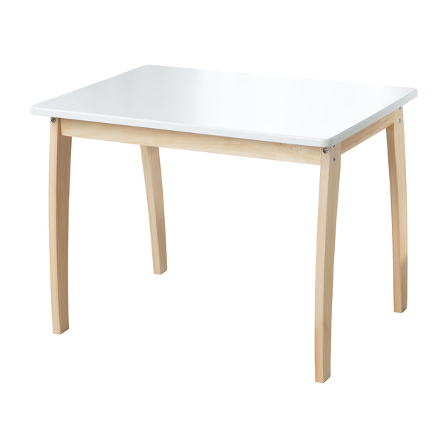 Kindertisch aus Massivholz & MDF, Tischplatte roba HxBxT: – lackiert, weiß 56