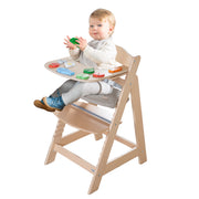 Bandeja con elementos de juego - Adecuada para silla alta Sit Up Flex - Madera natural