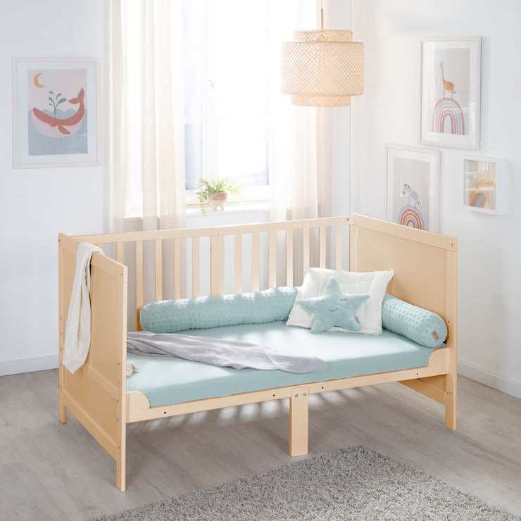 Letto per bambini combinato Sonno facile 70x140 compresi gli angoli di conversione - Natura in legno