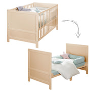 Letto per bambini combinato Sonno facile 70x140 compresi gli angoli di conversione - Natura in legno