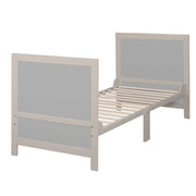 Cama combinada para niños Fácil sueño 70x140 incluyendo esquinas de conversión - gris claro