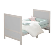 Cama combinada para niños Fácil sueño 70x140 incluyendo esquinas de conversión - gris claro