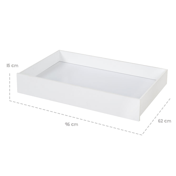 2 cajones para la cama de la casa Montessori 90 x 200 cm - blanco