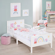 Toddler theme bed 'Peppa Pig' 70 x 140 cm including slatted frame & bed linen