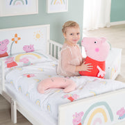 Toddler-Themenbett 'Peppa Pig' 70 x 140 cm inkl. Lattenrost & Bettwäsche