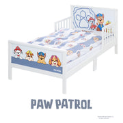 Lit à thème pour tout-petit 'PAW PATROL' 70 x 140 cm, y compris le cadre à lattes et le linge de lit