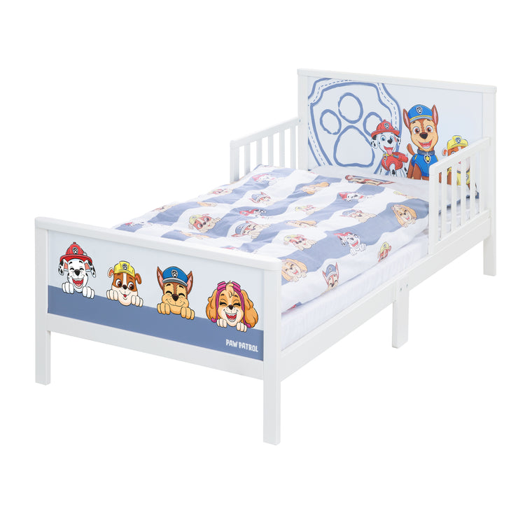 Lit à thème pour tout-petit 'PAW PATROL' 70 x 140 cm, y compris le cadre à lattes et le linge de lit