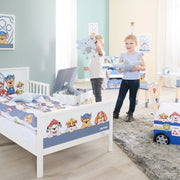 Lit à thème pour tout-petit 'PAW PATROL' 70 x 140 cm, y compris le cadre à lattes et le linge de lit