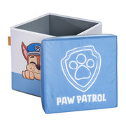 Sedile pieghevole e scatola portaoggetti 'Paw Patrol' - Blu / Bianco