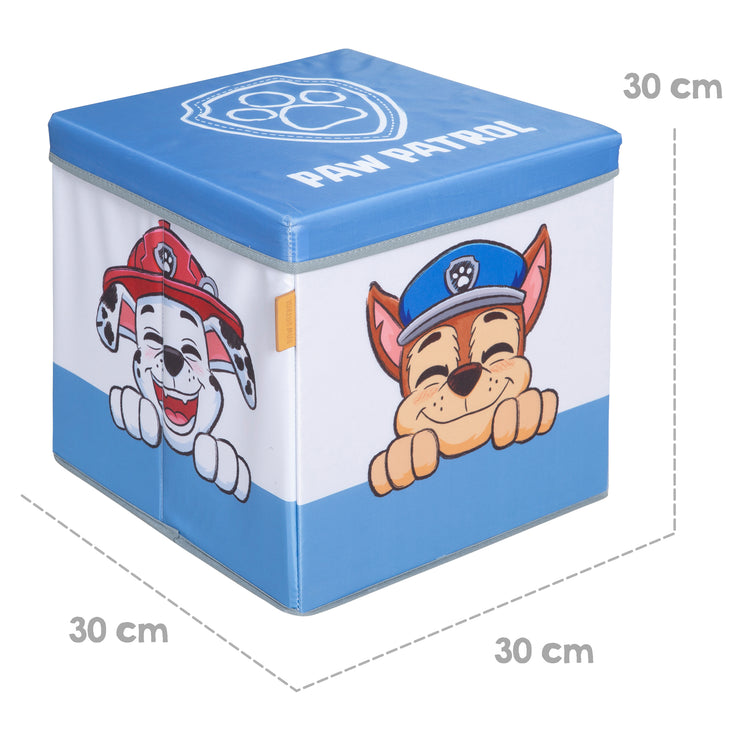 Sedile pieghevole e scatola portaoggetti 'Paw Patrol' - Blu / Bianco