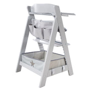 Set de Organizador con Diseño de Estrellas - Compatible con todas las Tronas Born Up y Sit Up - Gris