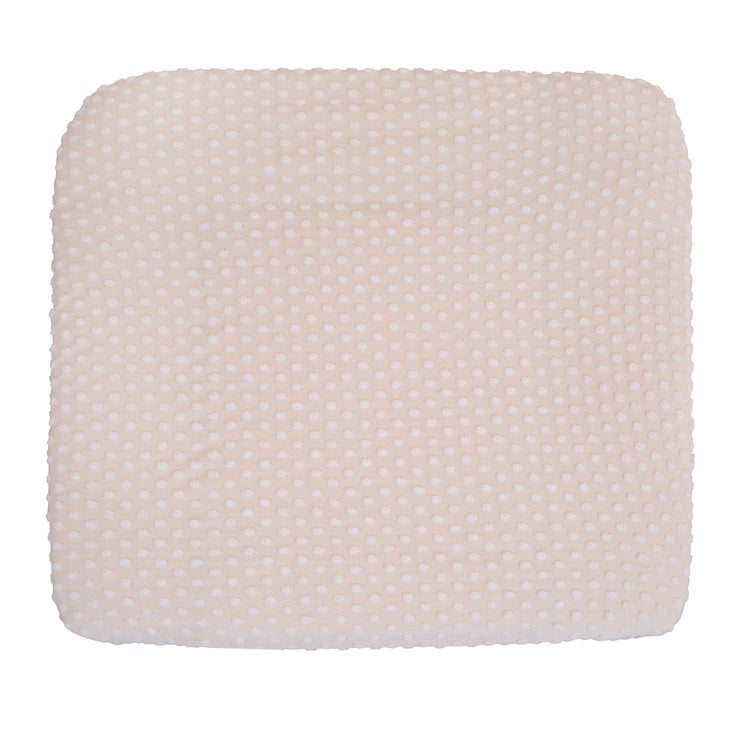 Organic Fitted Cover for Changing Pads 75x85 cm 'Frosty Almond' - Beige