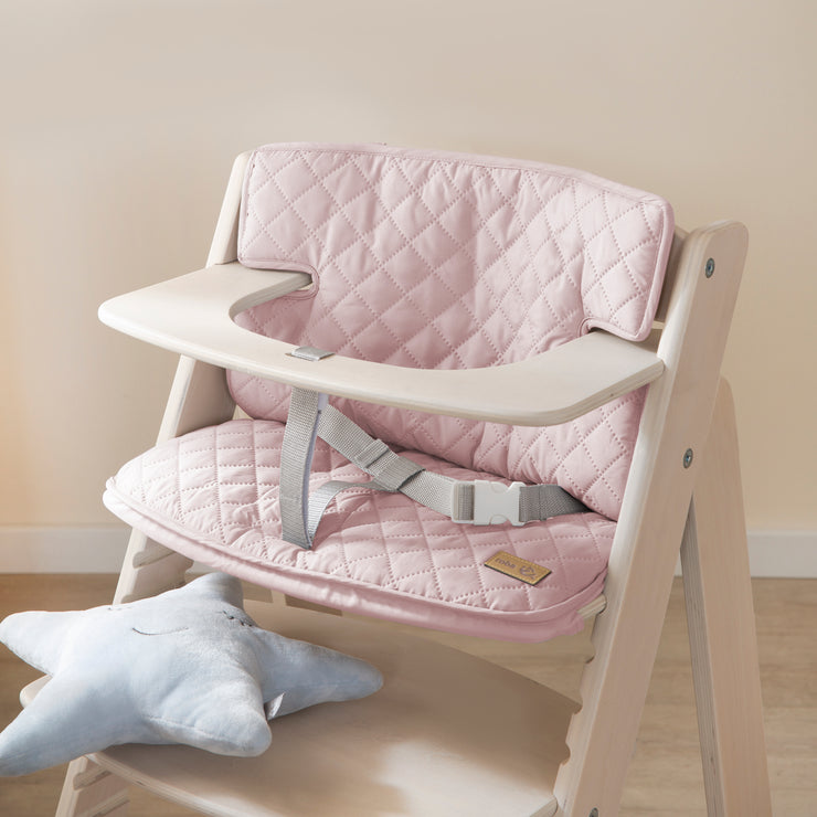 Réducteur d'assise 'roba Style', rose, coussin d'assise en 2 parties / insert pour chaises hautes d'escalier