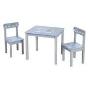 Conjunto de asientos para niños 'Paw Patrol' - 2 sillas infantiles y mesa para niños - Azul / Gris