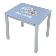 Set di sedute per bambini 'Paw Patrol' - 2 sedie e tavolo per bambini - blu / grigio