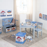 Children's Seating Group 'Paw Patrol' - 2 Children's Chairs & Table - Blue / Gray