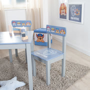 Children's Seating Group 'Paw Patrol' - 2 Children's Chairs & Table - Blue / Gray