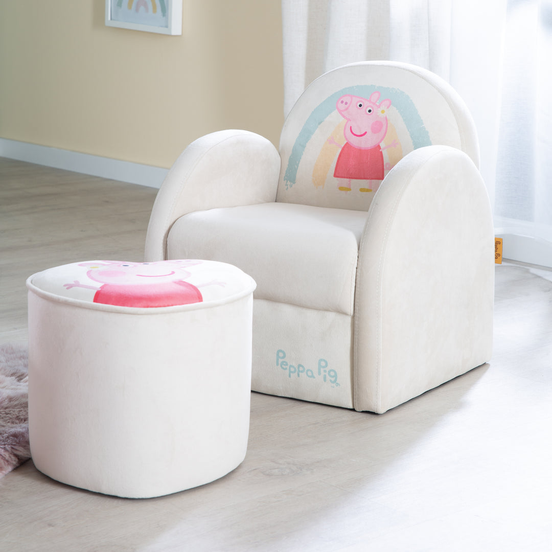 Peppa pig upholstered chair sale