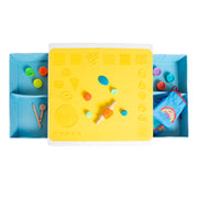 roba x Play-Doh Mesa de Manualidades con Taburete, 6 Botes de Plastilina y Accesorios de Juego - A Partir de 3 Años