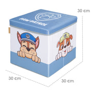 Conjunto de mesa infantil 'Paw Patrol' con tablero reversible y caja de asiento - Gris / Azul