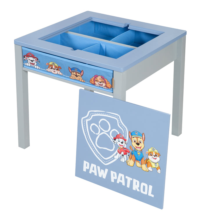 Set de table pour enfants 'Paw Patrol' avec plateau réversible et boîte de siège - Gris / Bleu