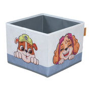 Banc pliable 'Paw Patrol' + boîtes en toile - Transformable en pupitre d'école