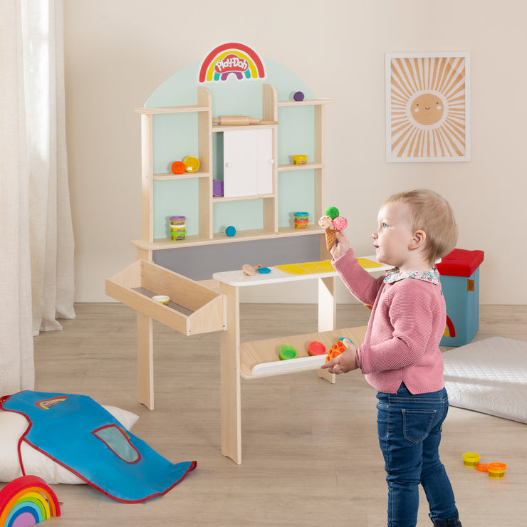 roba x Play-Doh Magasin pour Enfants avec 12 Pots de Pâte à Modeler et Accessoires