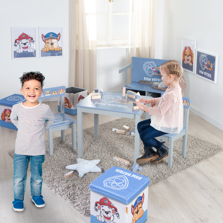 Kindersitzgruppe Paw Patrol - Kinderstuhl + Tisch - 2er Set