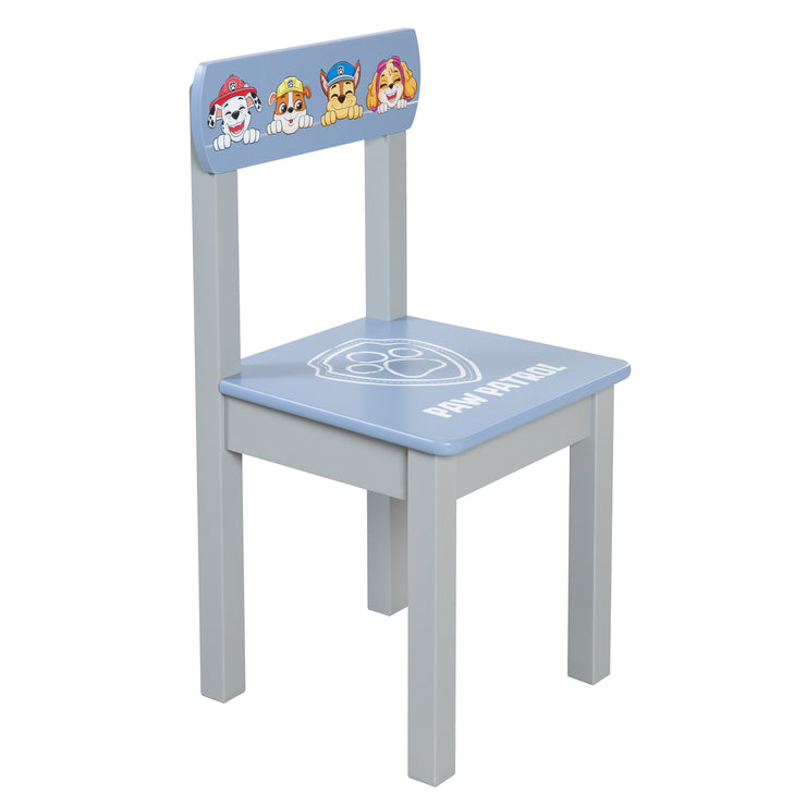 Paw Patrol Children's Chair - Matching Addition to the Seating Group - Wood Gray / Blue