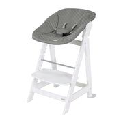 Stair high chair set 2in1 with the attachment 'stone stone' - white