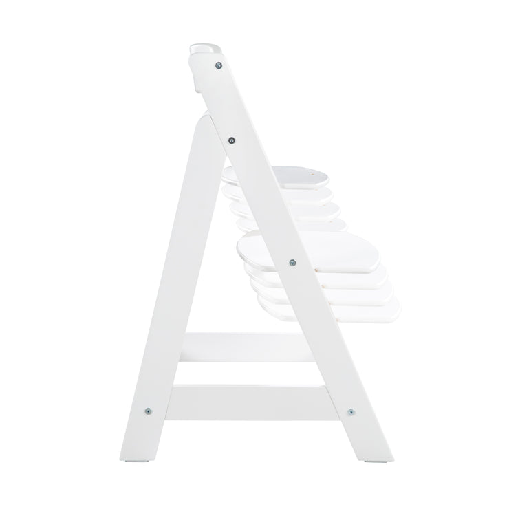 Silla alta de escalera set 2in1 con el accesorio 'piedra de piedra' - blanco