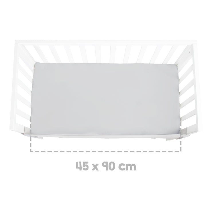 Side bed 'Roba Style' 2 in 1, white, including mattress, nest & barrier