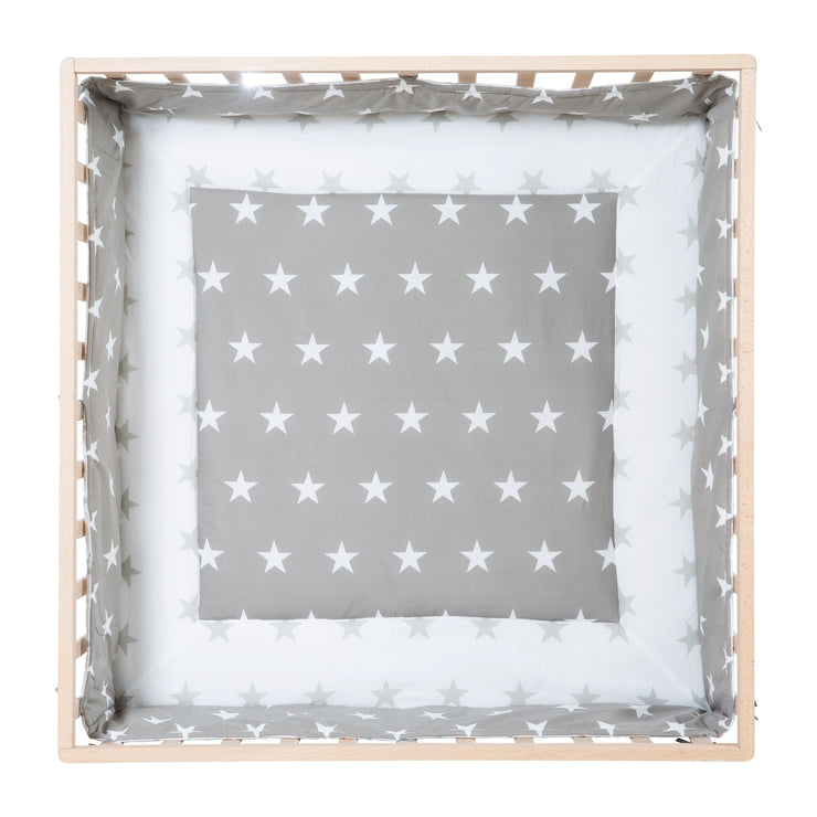 Running flier made of wood + insert 'Little Stars' - 3 -way height adjustable - nature