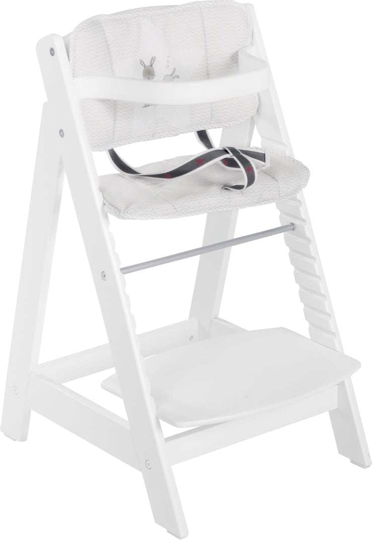 Housse d'assise pour chaise haute - Ptit Stars blanc