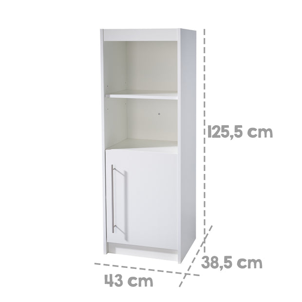 Standregal 'Maren', Holzregal für Baby- & Kinderzimmer, Korpus/Fronten weiß