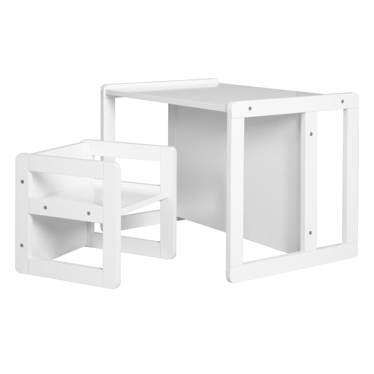 3in1- tavolo per di Bianco Sgabello Set - reversibili e – roba bambini sedute