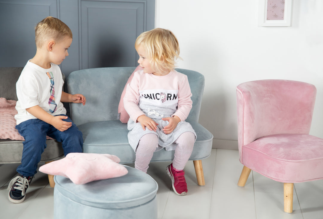 Kindersofa Lil Sofa bequeme Kindercouch mit stabilen HolzfuBen und roba
