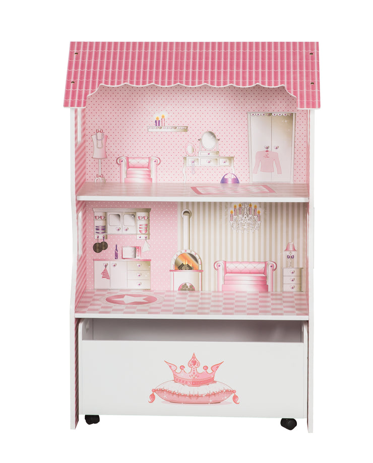 Fafeicy 1: 12 accessoires miniatures pour maison de poupée, étagère de  rangement en bois (bois brut + armoire de rangement) LS008