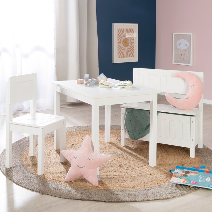 Kindertisch, Tisch – Kinderzimmer, Spielen, Basteln weiß zum & roba Malen im