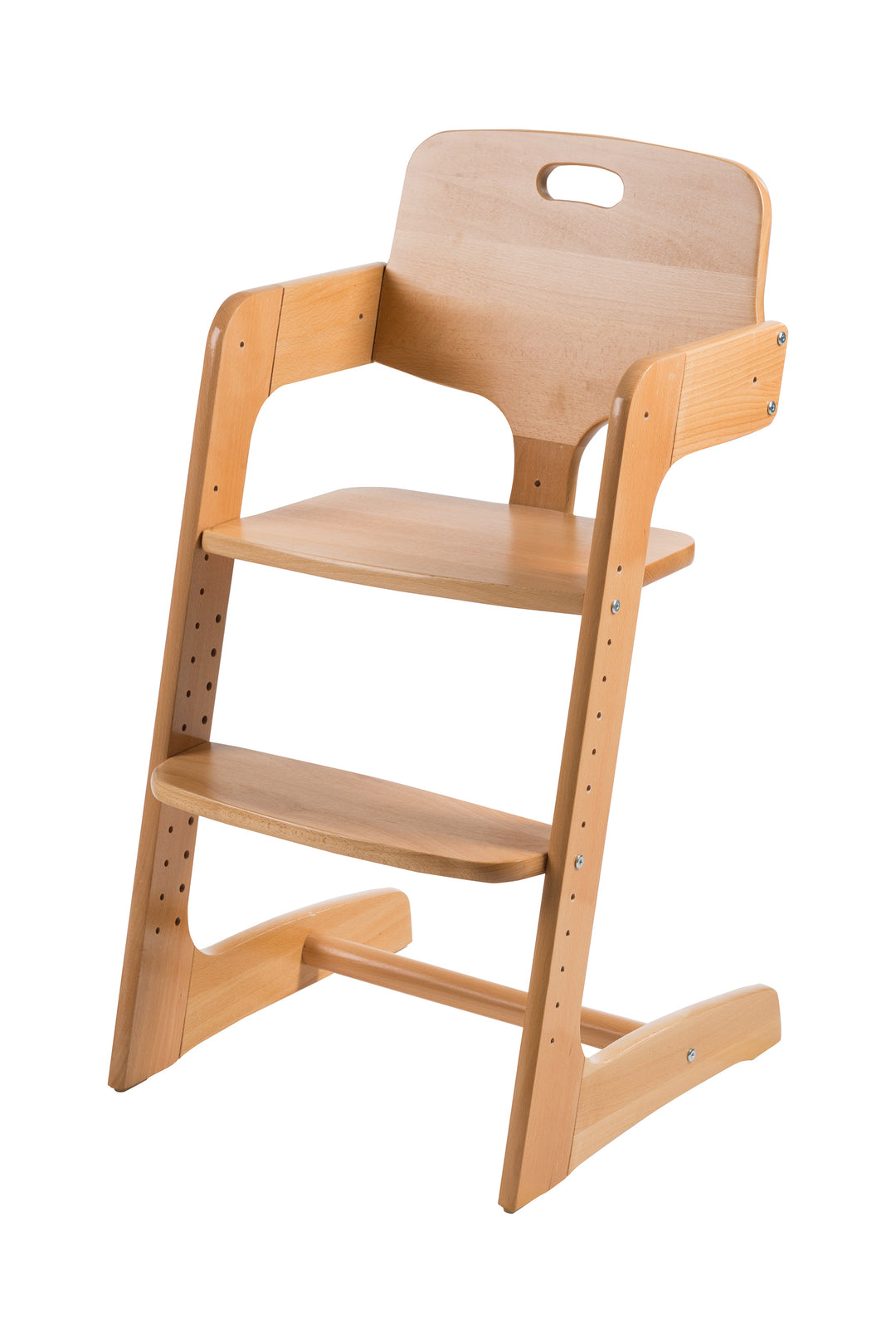 High Chair Kid Up Solid Wood Natural Growing High Chair for Babies roba