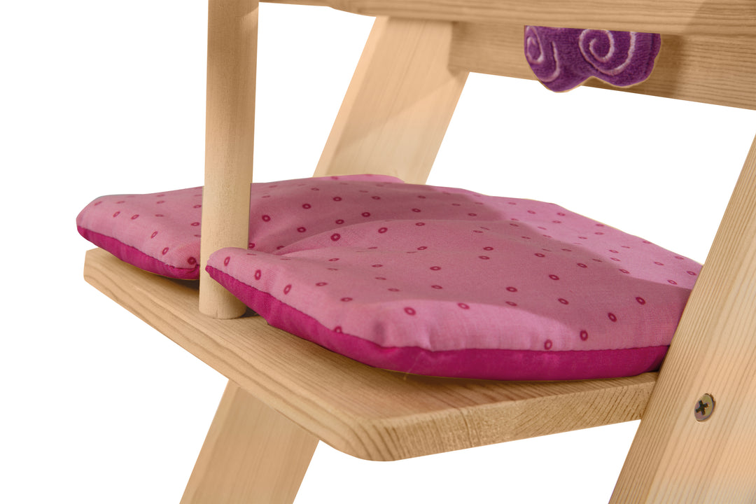 Pink wooden high chair best sale